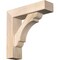 Ekena Millwork Olympic Block Smooth Bracket w/ Offset Brace, Douglas Fir, 5 1/2"W x 20"D x 20"H BKT0604X20X20OLY05SDF - alternate 1